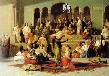 unknow artist Arab or Arabic people and life. Orientalism oil paintings  259 China oil painting art